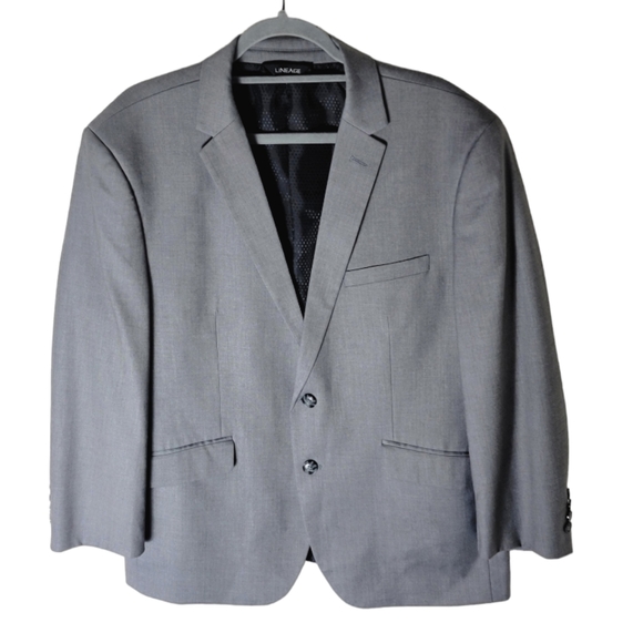 Lineage men's slim fit performance stretch fabric button closure blazer size 44S - Picture 1 of 8